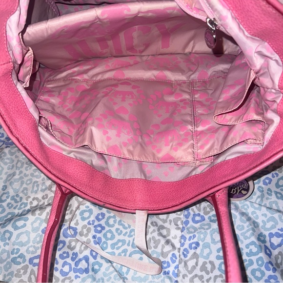 Vintage Pink Juicy Couture Purse Diaper Baby Bag Tote Handbag Y2K Changing Pad - Picture 4 of 10